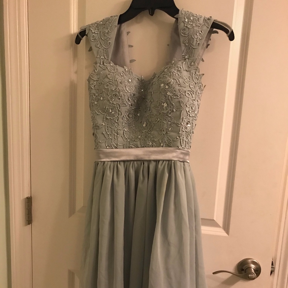 Grey Formal Dress